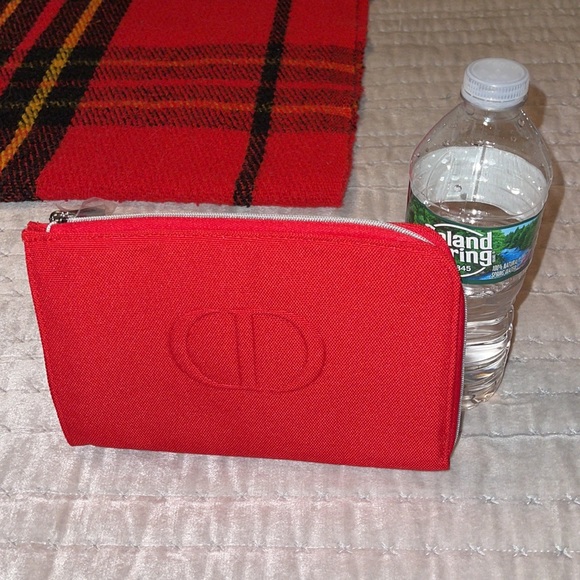 Brand new Christian Dior make up case canvas color is red. - Picture 9 of 9